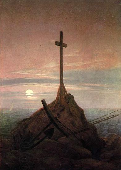 Caspar David Friedrich The Cross Beside The Baltic